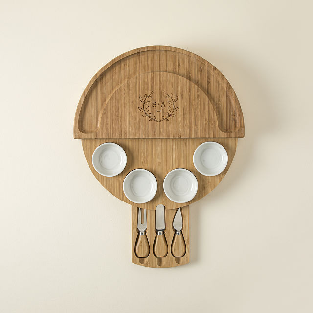 Compact Swivel Cheese & Tapas Board | UncommonGoods