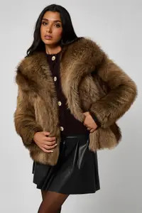 Jackets & Coats | Faux Fur Jacket | Urban Bliss | Debenhams UK