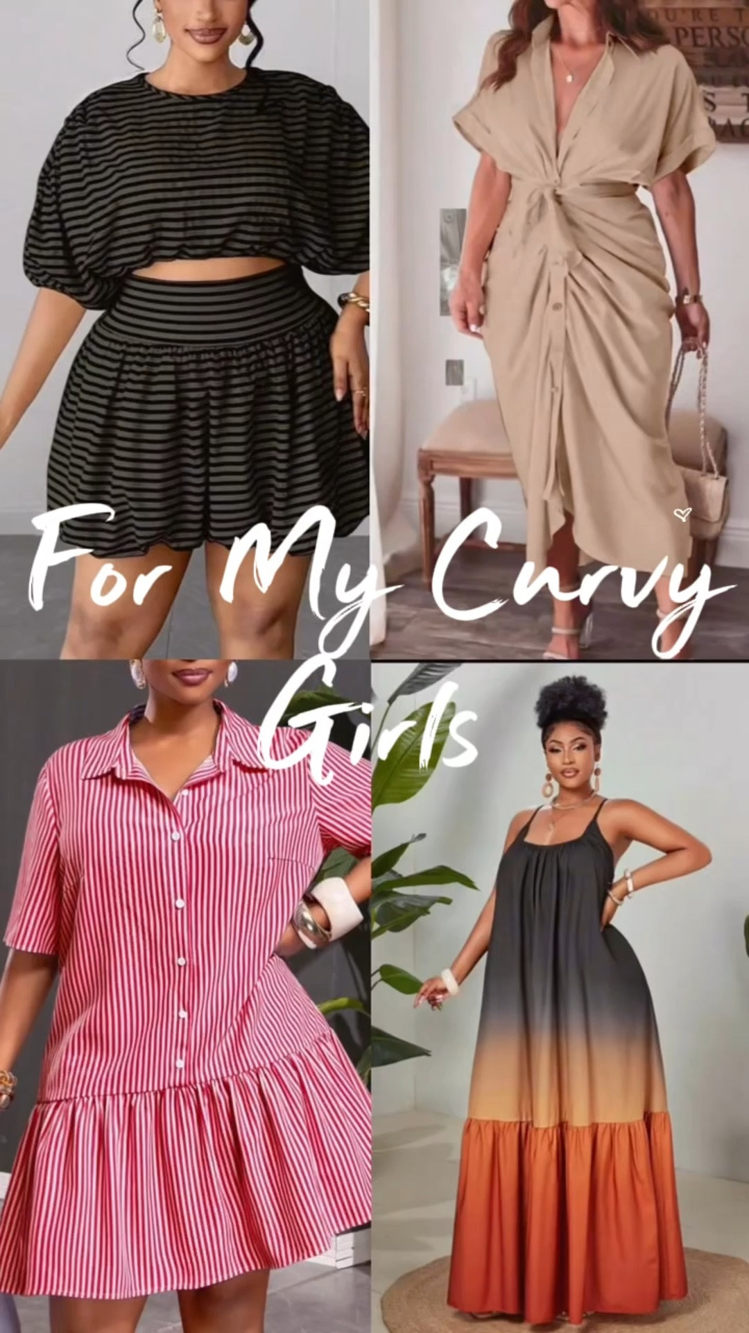 The weather is warming up!! Here are some dresses for my curvy girls. Keep it cute & sexy this season.

All dresses comes in different colors sizes go up to a 4x

#LTKootd #LTKgrwm #LTKPlusSize
