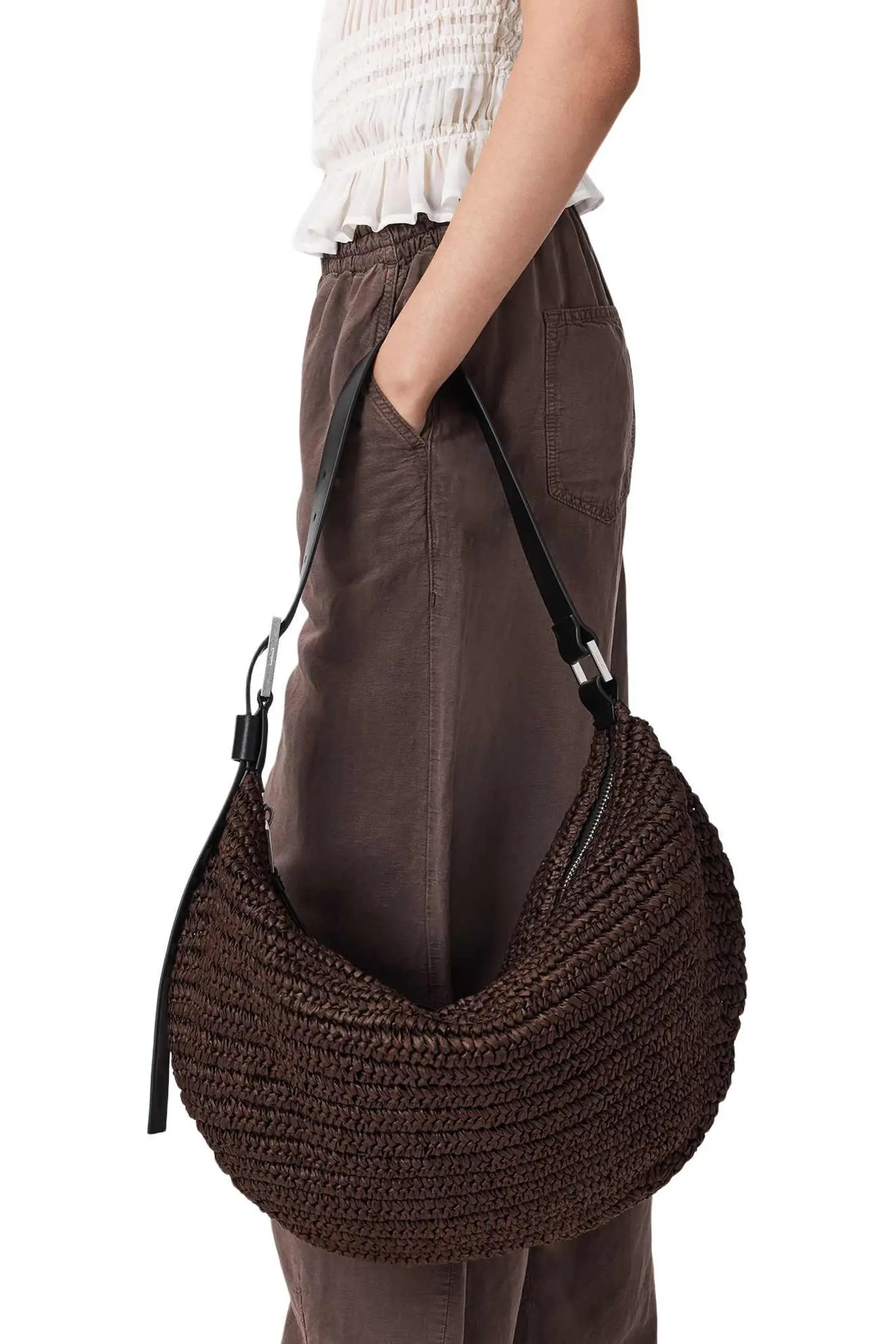 Luna Woven Straw Shoulder Bag (Women) | Nordstrom | Nordstrom