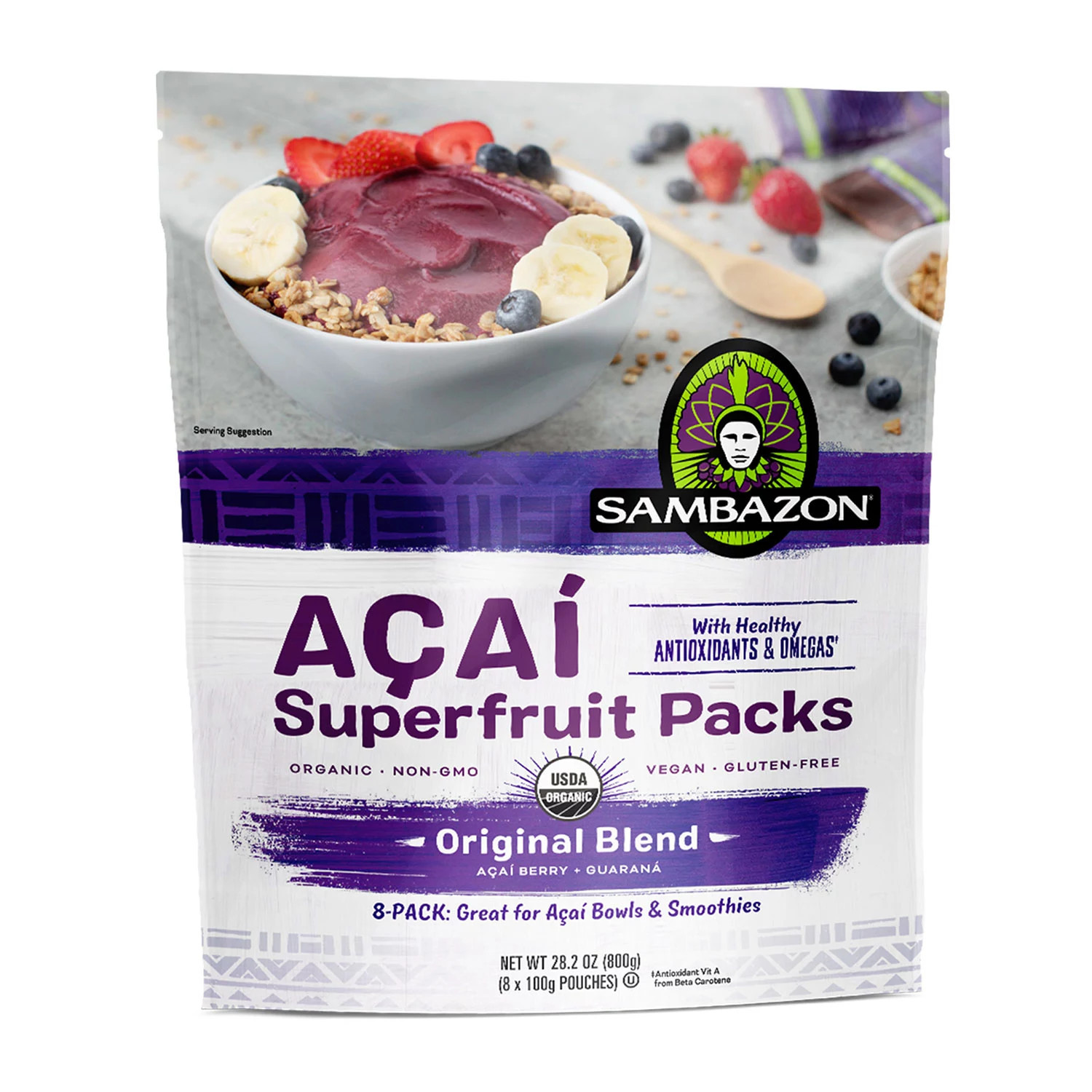 Sambazon Organic Acaí Original Blend Superfruit Packs, Frozen (8 pk.) | Sam's Club