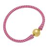 Bali 24K Gold Plated Ball Bead Silicone Bracelet | CANVAS
