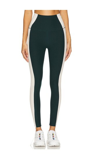 Beyond Yoga Spacedye Vitality Colorblock High Waisted Midi Legging in Green. - size M | Revolve Clothing (Global)
