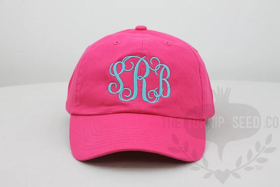 Ladies' Monogram Baseball Cap - Custom Color Hat and Embroidery. | Etsy (US)