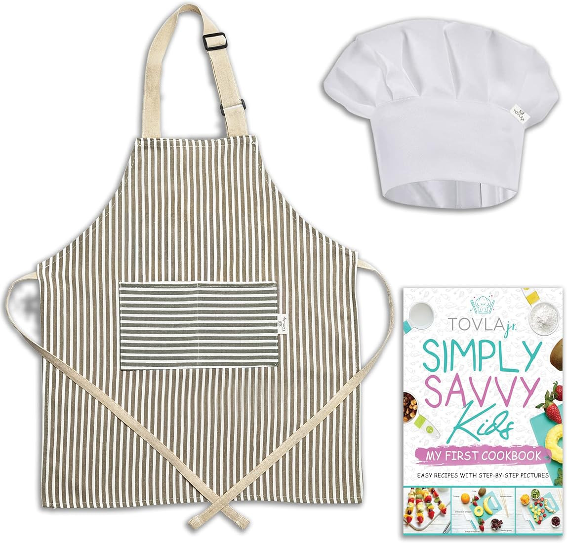 TOVLA JR. Apron Gift Set for Kids with Pocket for Boys and Girls, Comfortable Cotton Canvas for B... | Amazon (US)
