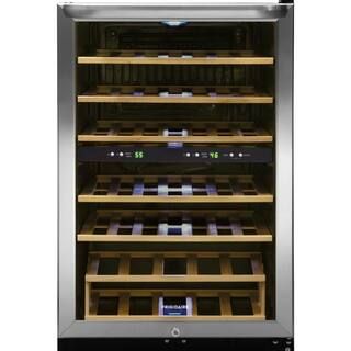 Frigidaire 38-Bottle Wine Cooler with 2 Temperature Zones in Stainless Steel FFWC3822QS | The Home Depot