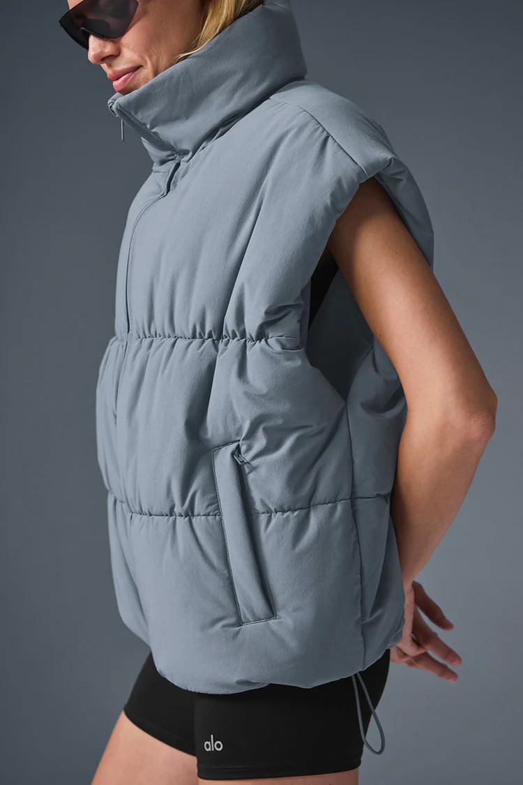 Incline Puffer Vest - Steel Grey | Alo Yoga (US)