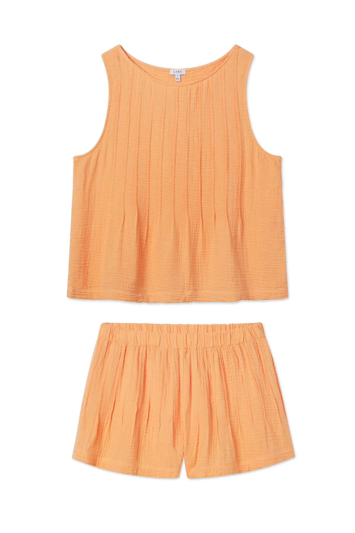 Monaco Shorts Set in Marigold | Lake Pajamas