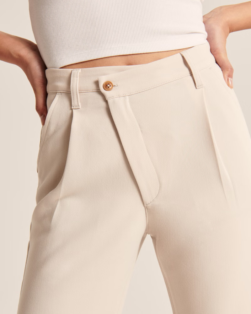 Women's Tailored 90s Relaxed Pants | Women's Bottoms | Abercrombie.com | Abercrombie & Fitch (US)