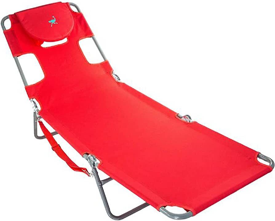 Ostrich Chaise Lounge, Red | Amazon (US)