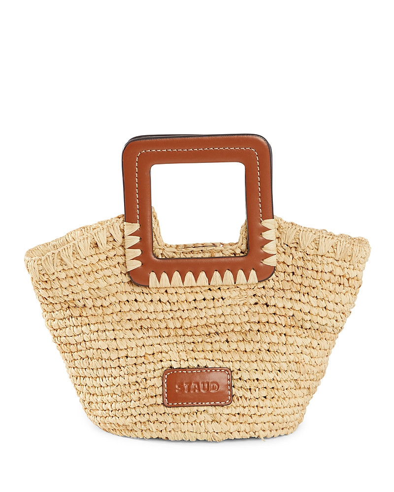Staud Shirley Raffia Mini Bucket Bag | Bloomingdale's (US)