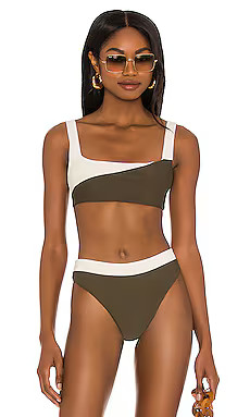 Camila Coelho Santos Top in Ivory & Sage from Revolve.com | Revolve Clothing (Global)