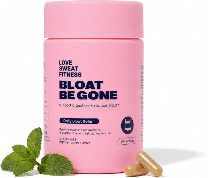 Love Sweat Fitness Bloat Be Gone | Bloating Relief for Women | Debloat & Digestive Enzyme Supplem... | Amazon (US)