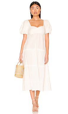 Show Me Your Mumu Odette Midi Dress in White from Revolve.com | Revolve Clothing (Global)