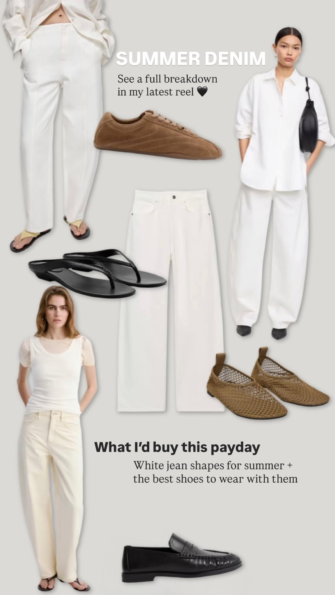 Payday white jeans edit 🤍 

#LTKjeans #LTKspring #LTKsummer