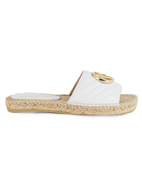 Clavel Quilted Leather Espadrille Slides | Saks Fifth Avenue OFF 5TH
