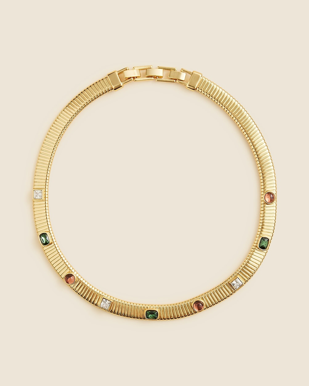 Stone snake chain necklace | J. Crew US