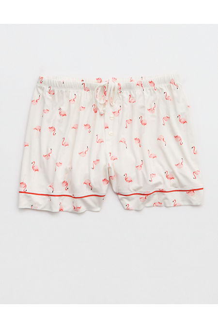 Aerie Real Soft Pajama Boxer Women's Wild Peach XXL | Aerie