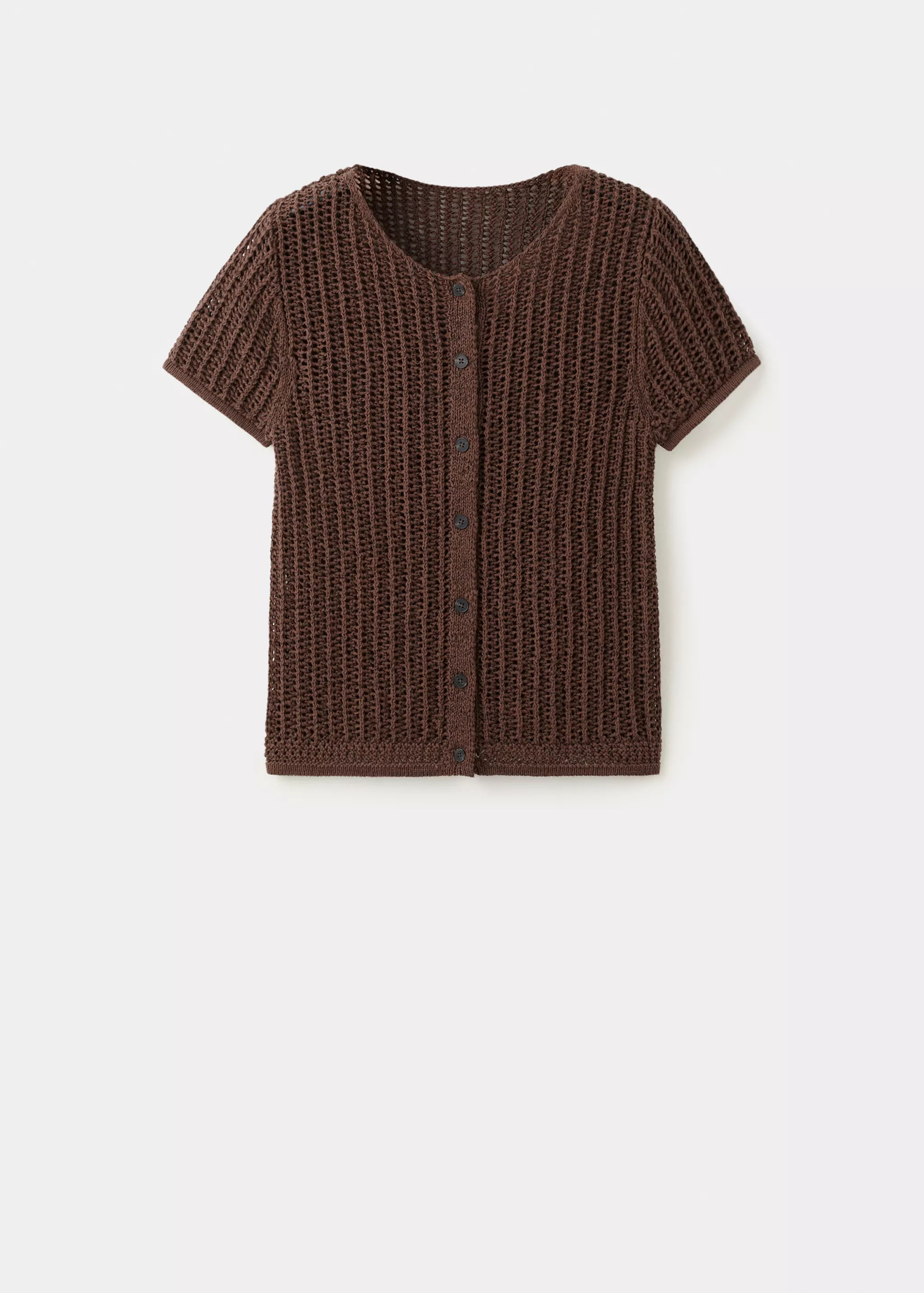 Short-sleeved crochet cardigan - Women | MANGO USA | Mango (US/MX/AU)