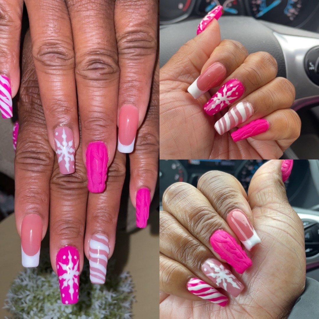 Pink Winter Nails 

#LTKBeauty #LTKFindsUnder100 #LTKSeasonal