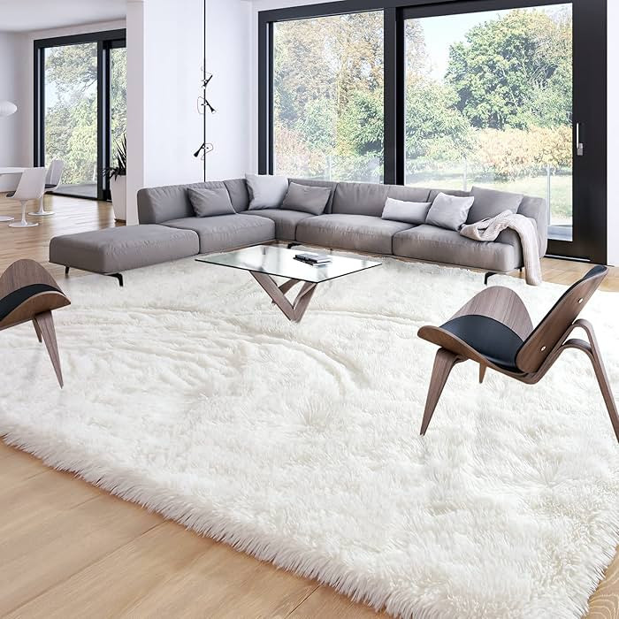 Merelax Soft Modern Indoor Large Shaggy Rug for Livingroom Bedroom Dorm Kids Room Home Decor, Non... | Amazon (US)