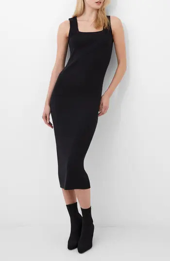 French Connection Mozza Sleeveless Rib Midi Sweater Dress | Nordstromrack | Nordstrom Rack