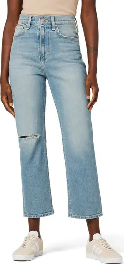 Jade Ripped High Waist Straight Leg Jeans | Nordstrom