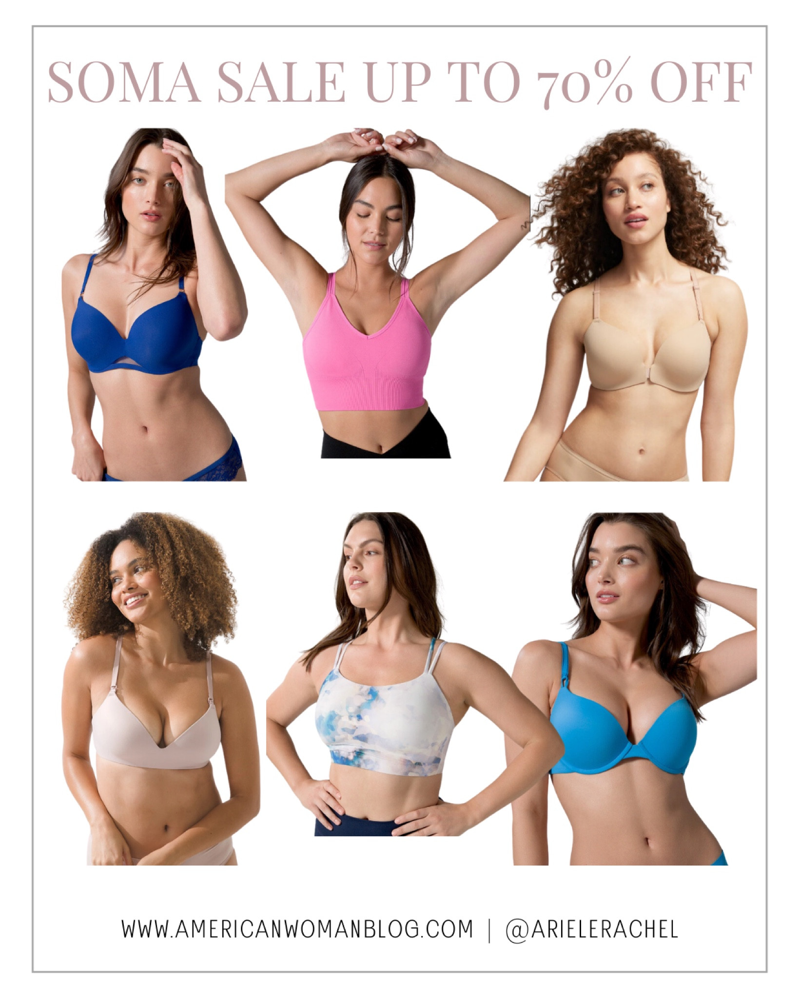 Soma Sale Up to 70% Off! // Sale, Sale Alert, Deals, Soma, Soma Bras

#LTKstyletip #LTKFind #LTKsalealert