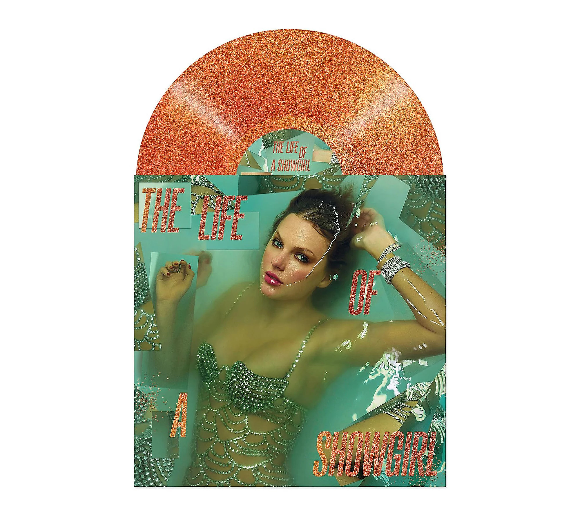 Taylor Swift: The Life of a Showgirl - Orange G litter Vinyl | QVC