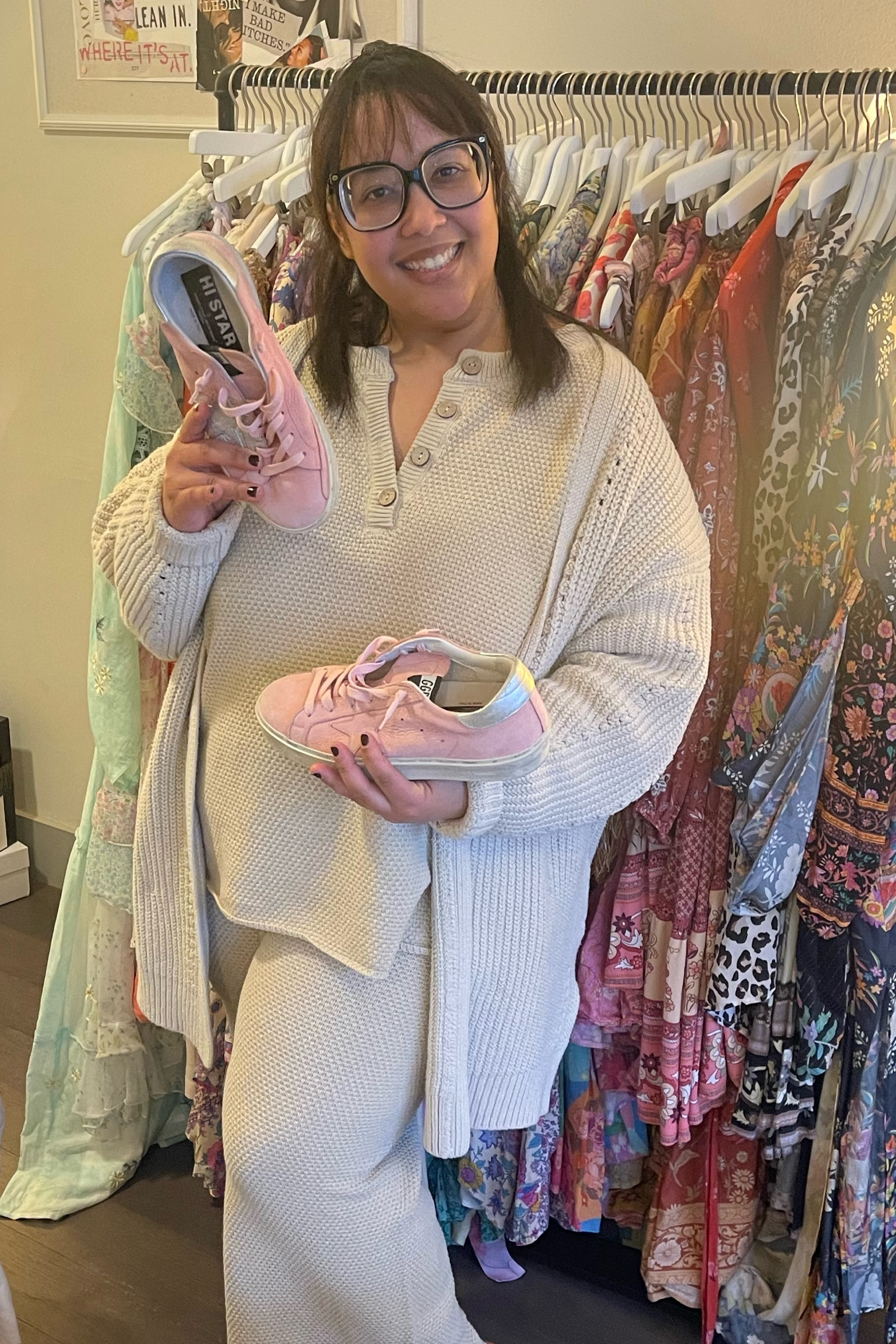 Excuse my Wheel of Fortune pose, but ummm are we obsessed or are we obsessed with this set from Free People?

Did some consigning today in case you were wondering why I was holding my golden goose like a weirdo 😜 

And then ran some errands, and babes. This outfit is comfy af  

#LTKcurves #LTKFind #LTKU