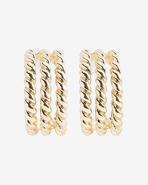 Small Rope Chain Hoop Earrings | Express