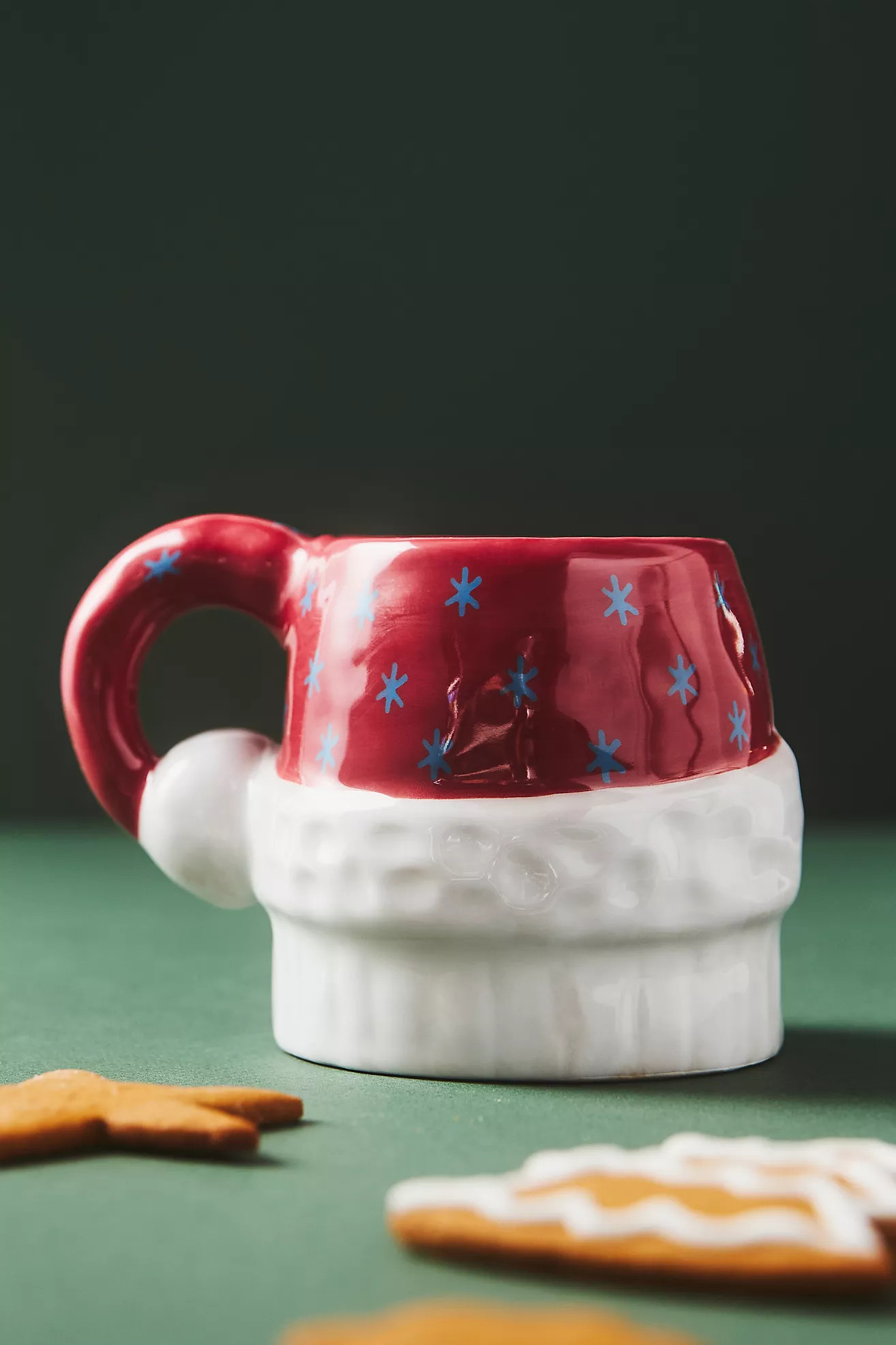 Isabela Dos Santos x Anthropologie Cozy with Mr. Santa Claus Stoneware Mug | Anthropologie (US)