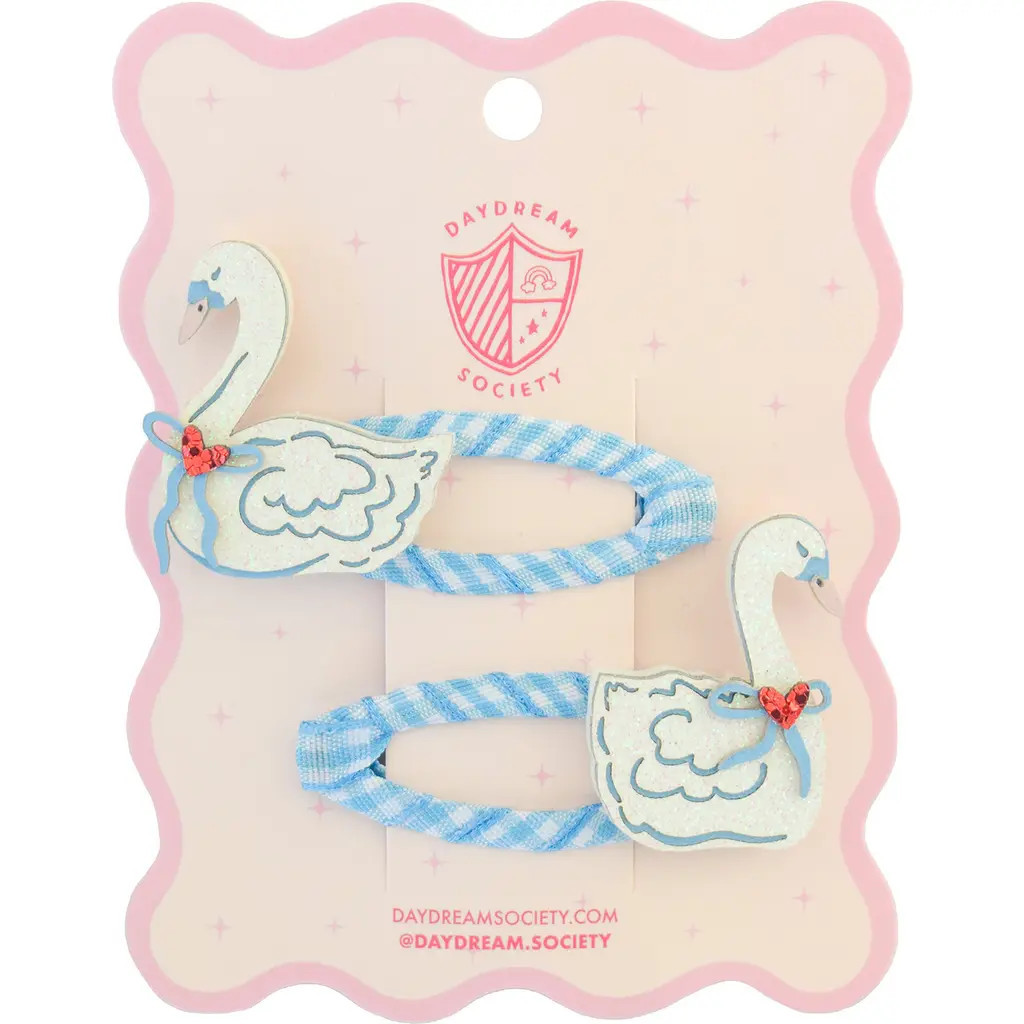 Daydream Society Love Birds Swan Hair Clip Set in Assorted Pre-Pack at Nordstrom | Nordstrom