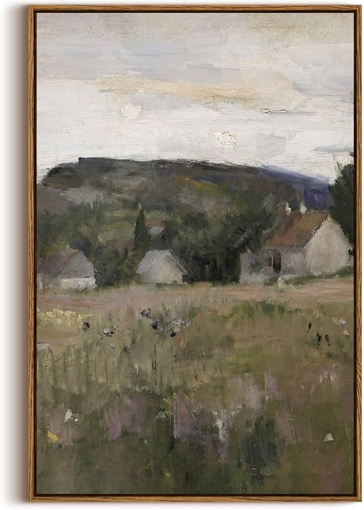 InSimSea Framed Wall Art for Living Room Vintage Landscape Wall Prints Canvas Art Wall Decor Abst... | Amazon (US)