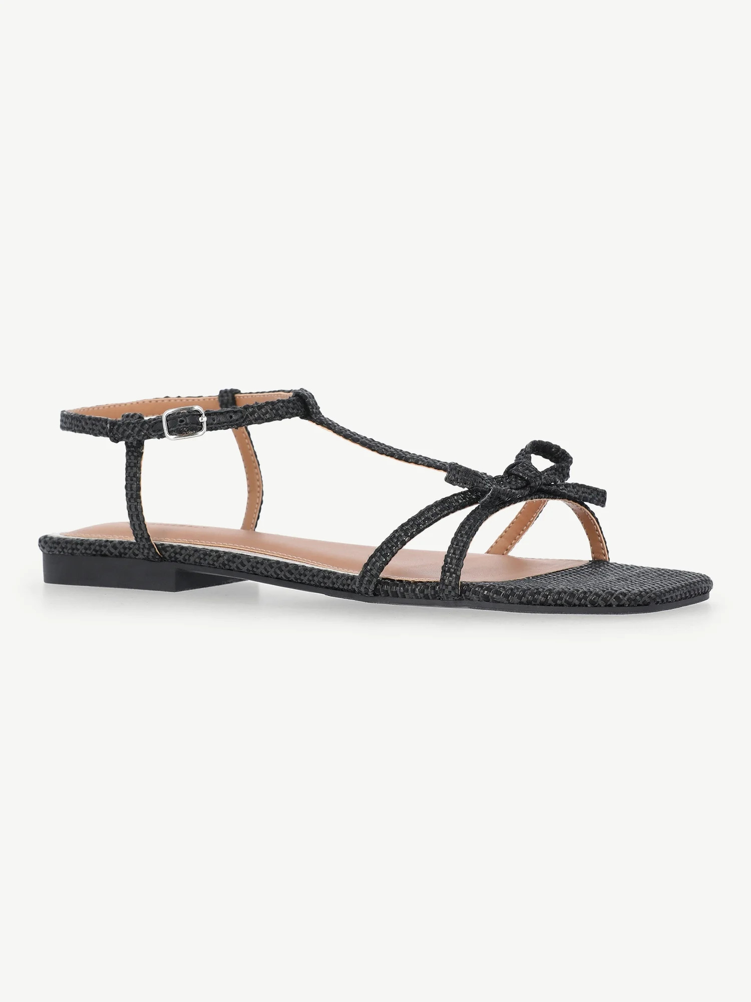 Free Assembly Women's Flat Sandals with Bow | Walmart (US)
