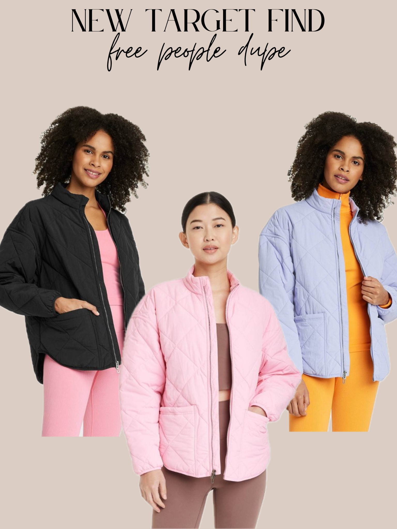 New target arrival — free people dupe quilted jacket 

#LTKMostLoved #LTKstyletip #LTKfindsunder50