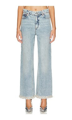 Alice + Olivia Ora Wide Leg in Rockstar Blue from Revolve.com | Revolve Clothing (Global)
