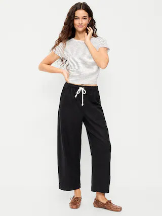 High-Waisted Utility Ankle Pants | Old Navy (US)