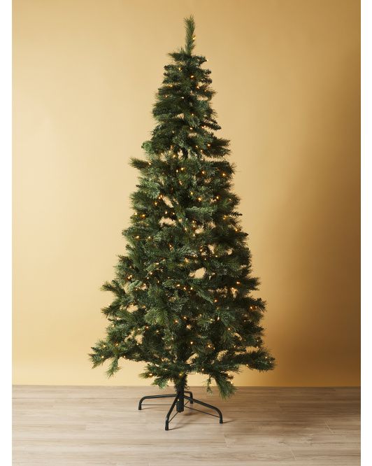 7ft Pre Lit Artificial Pine Tree | Seasonal Decor | HomeGoods | HomeGoods