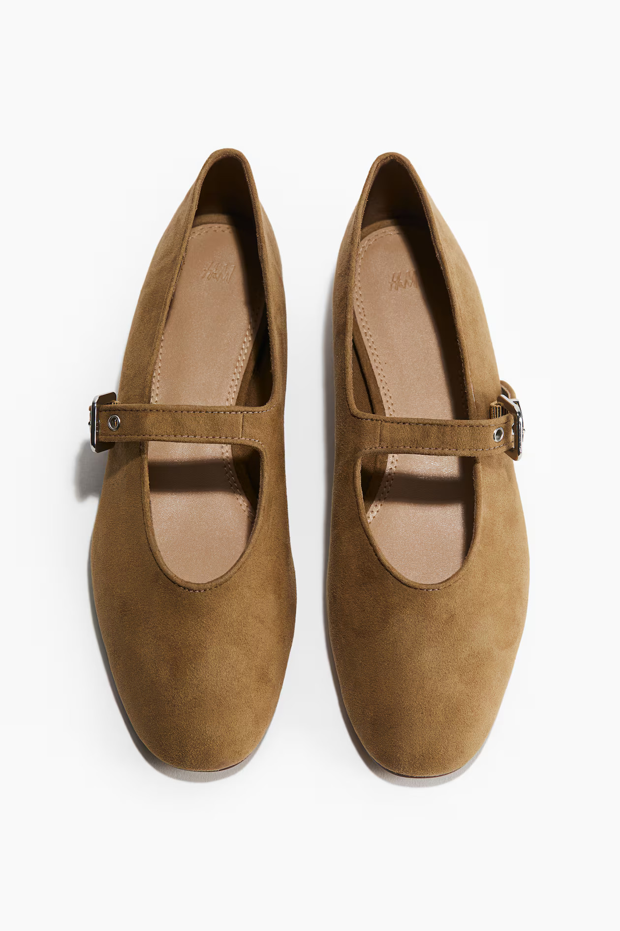 Mary Jane Flats - Dark beige - Ladies | H&M US | H&M (US + CA)