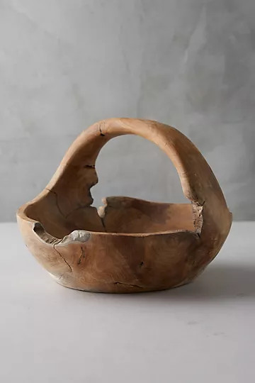 Teak Wood Basket | Anthropologie (US)