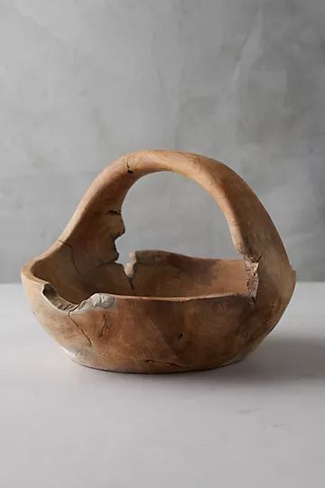 Teak Wood Basket | Anthropologie (US)