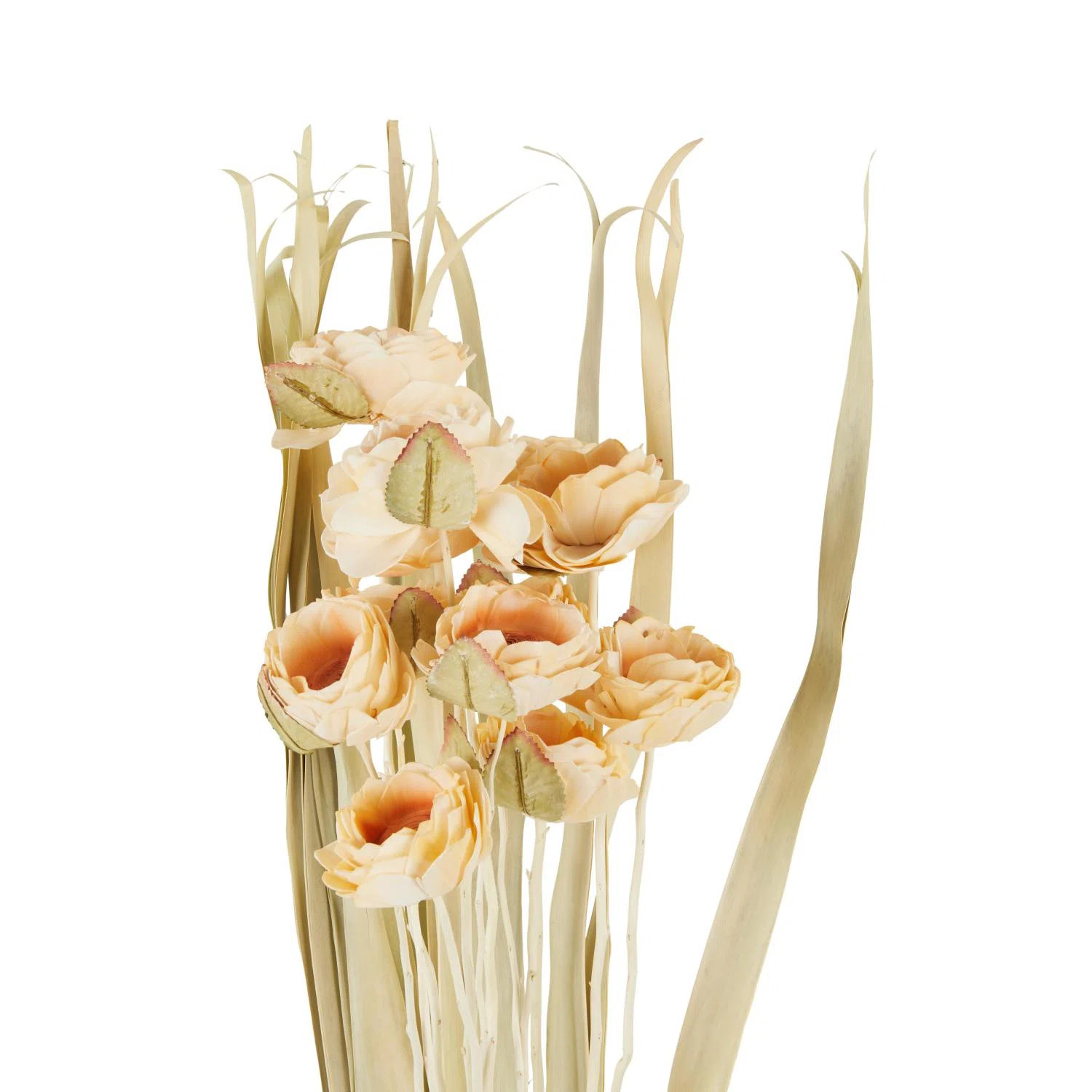 Eloise Cole And Grey Dried Plant Tall Natural Foliage With Leaves | Wayfair North America