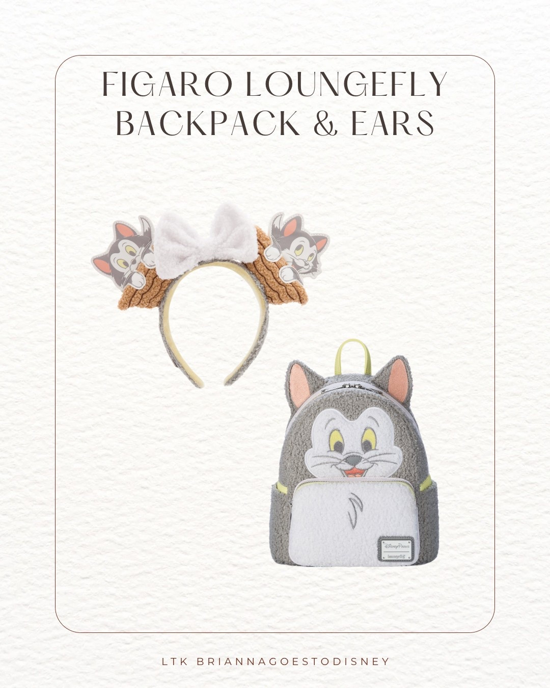 Brand New Figaro Loungefly Ear headband & mini backpack!

Pinocchio | Disney cats | ear headband for adults | loungefly mini backpack 