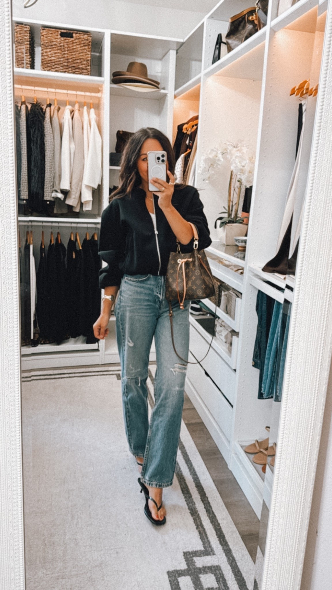 Bomber jacket under $100⭐️ I sized up to a medium. Jeans I’m wearing a 4/27 #zarafinds! 

#LTKOver40 #LTKStyleTip #LTKFindsUnder100