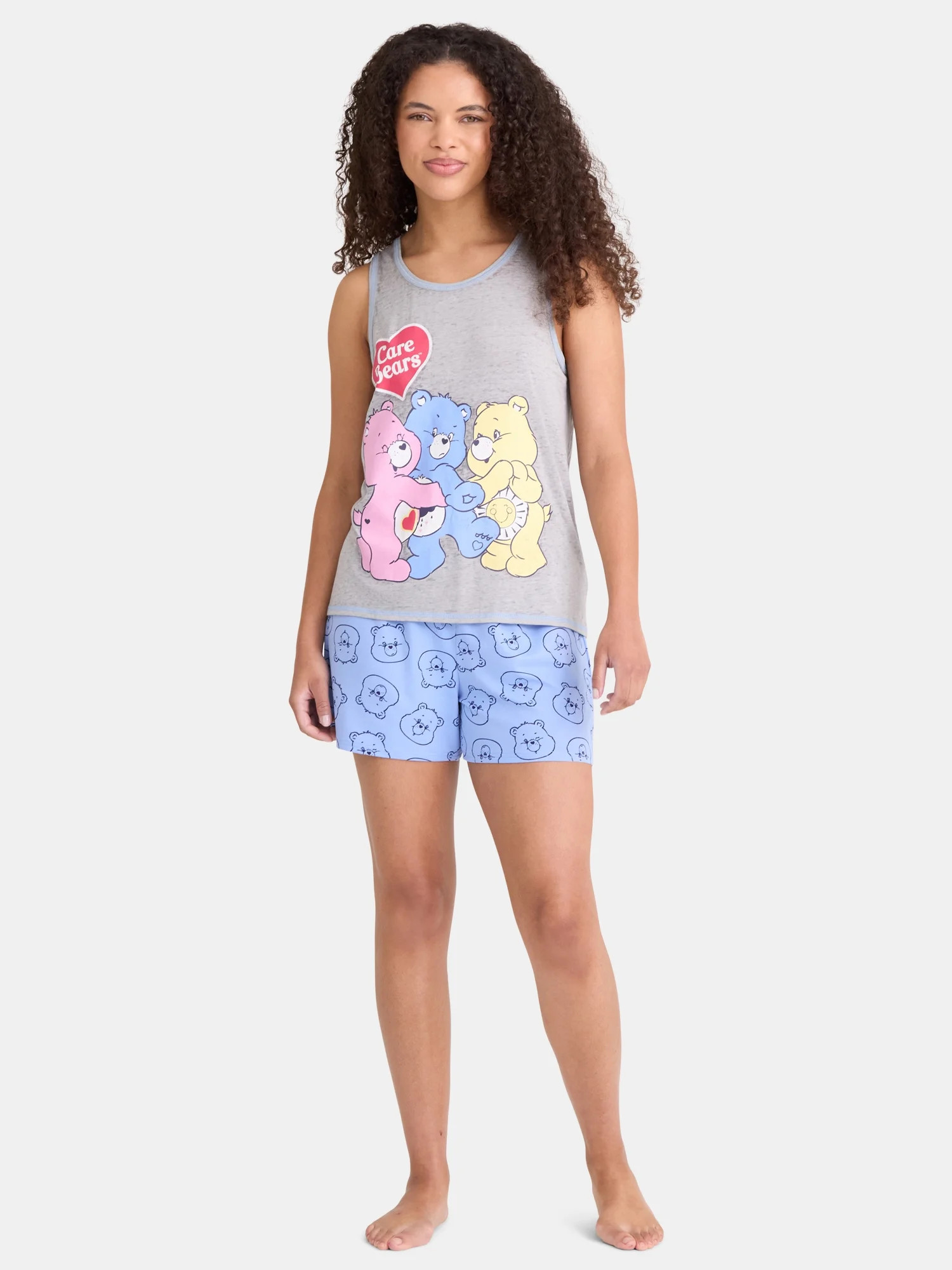 Care Bears Women's Tank Top and Shorts Pajama Set, 2-Piece, Sizes XS-3X | Walmart (US)