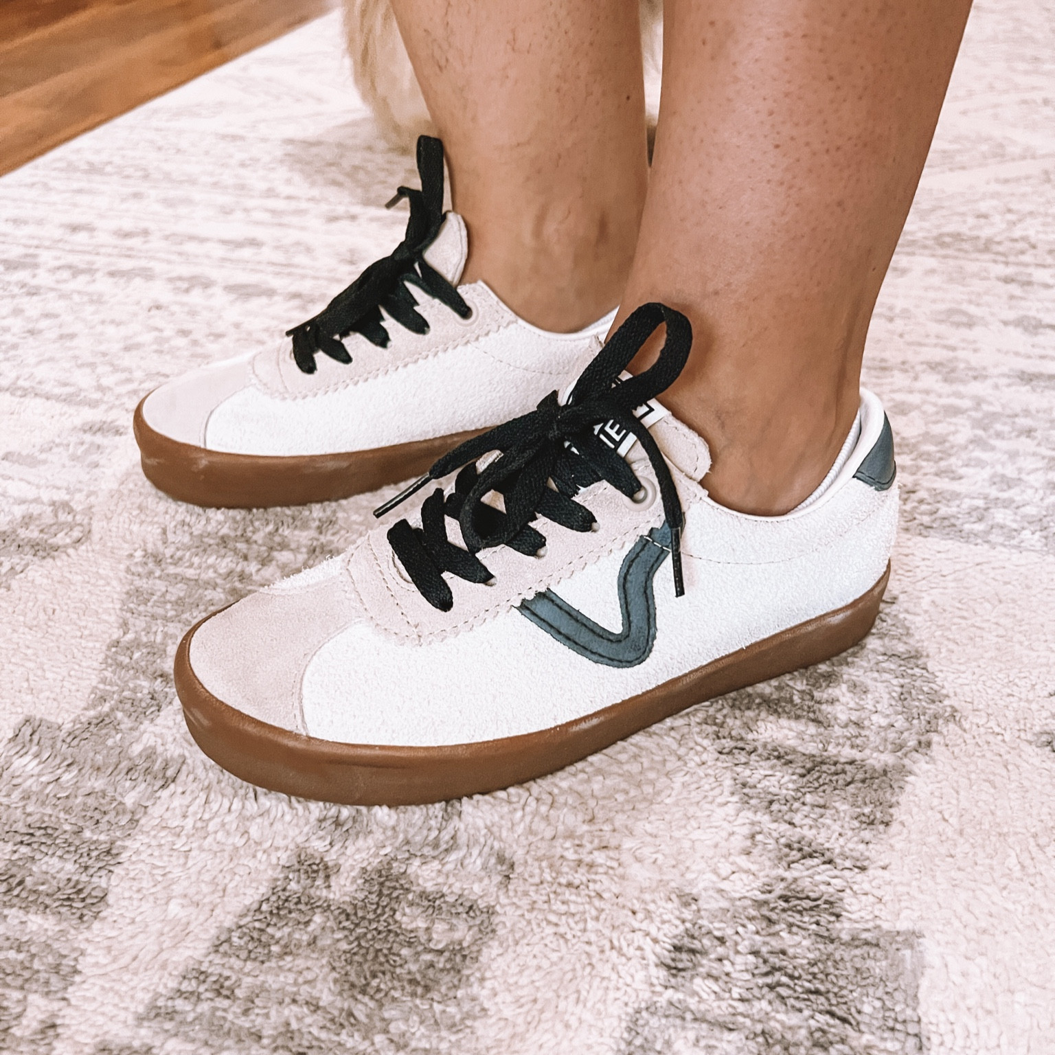 A good alternative for everyone’s favorite Sambas. I love these! You can dress up and down. 
Vans
They run true to size.
Wearing the color Multi/Marshmallow

#LTKShoeCrush #LTKStyleTip #LTKFindsUnder100