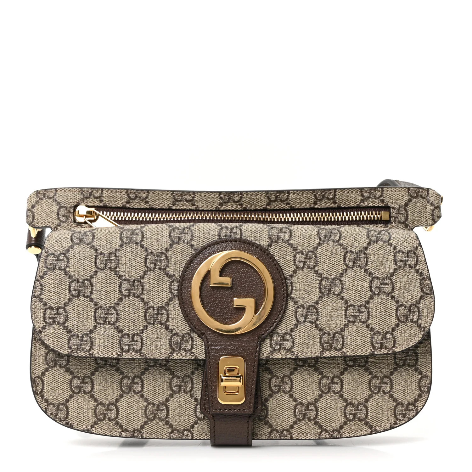 GG Supreme Monogram Textured Dollar Calfskin Blondie Belt Bag Beige Ebony New Acero | FASHIONPHILE (US)