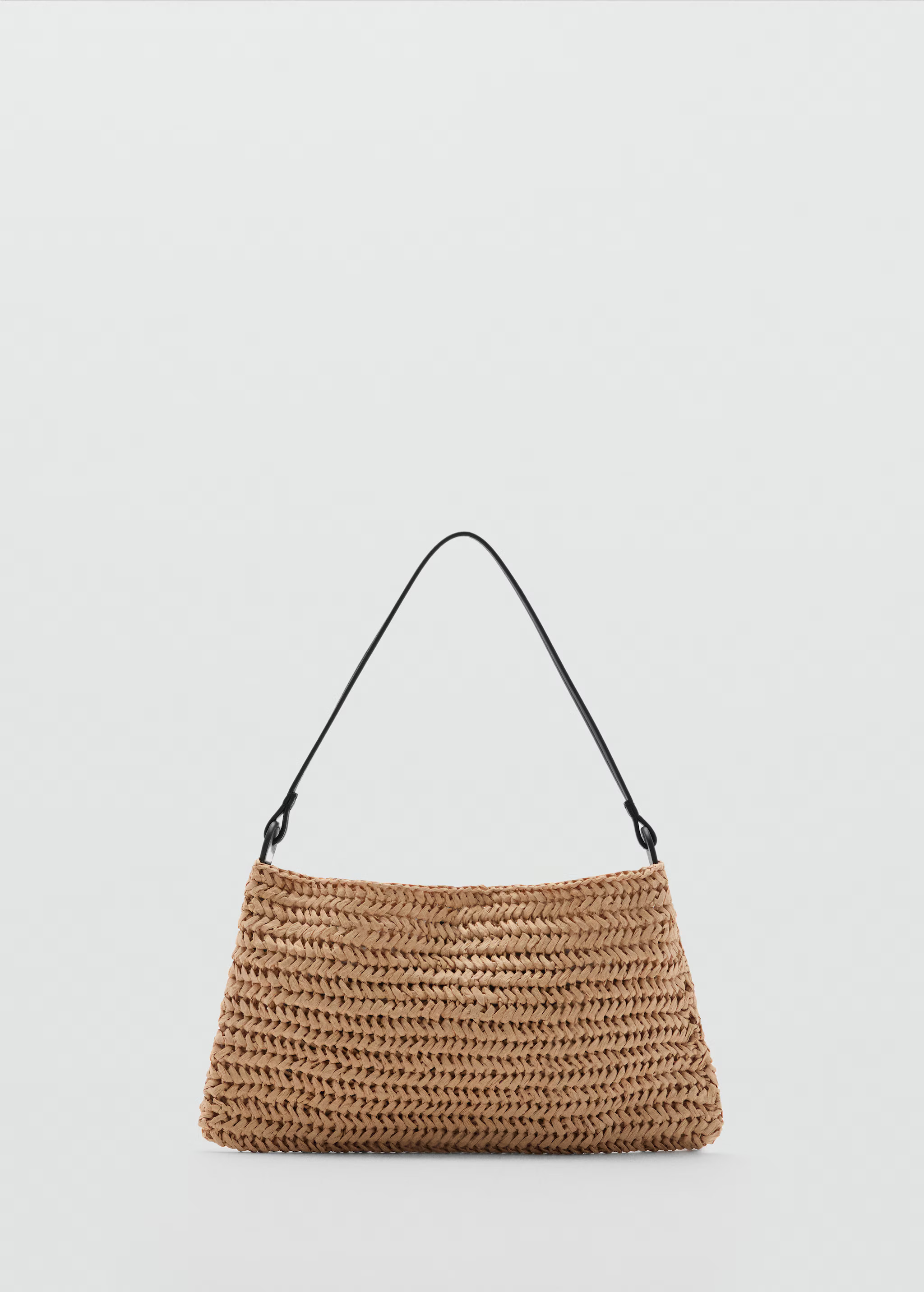 Natural fiber shoulder bag | MANGO (US)