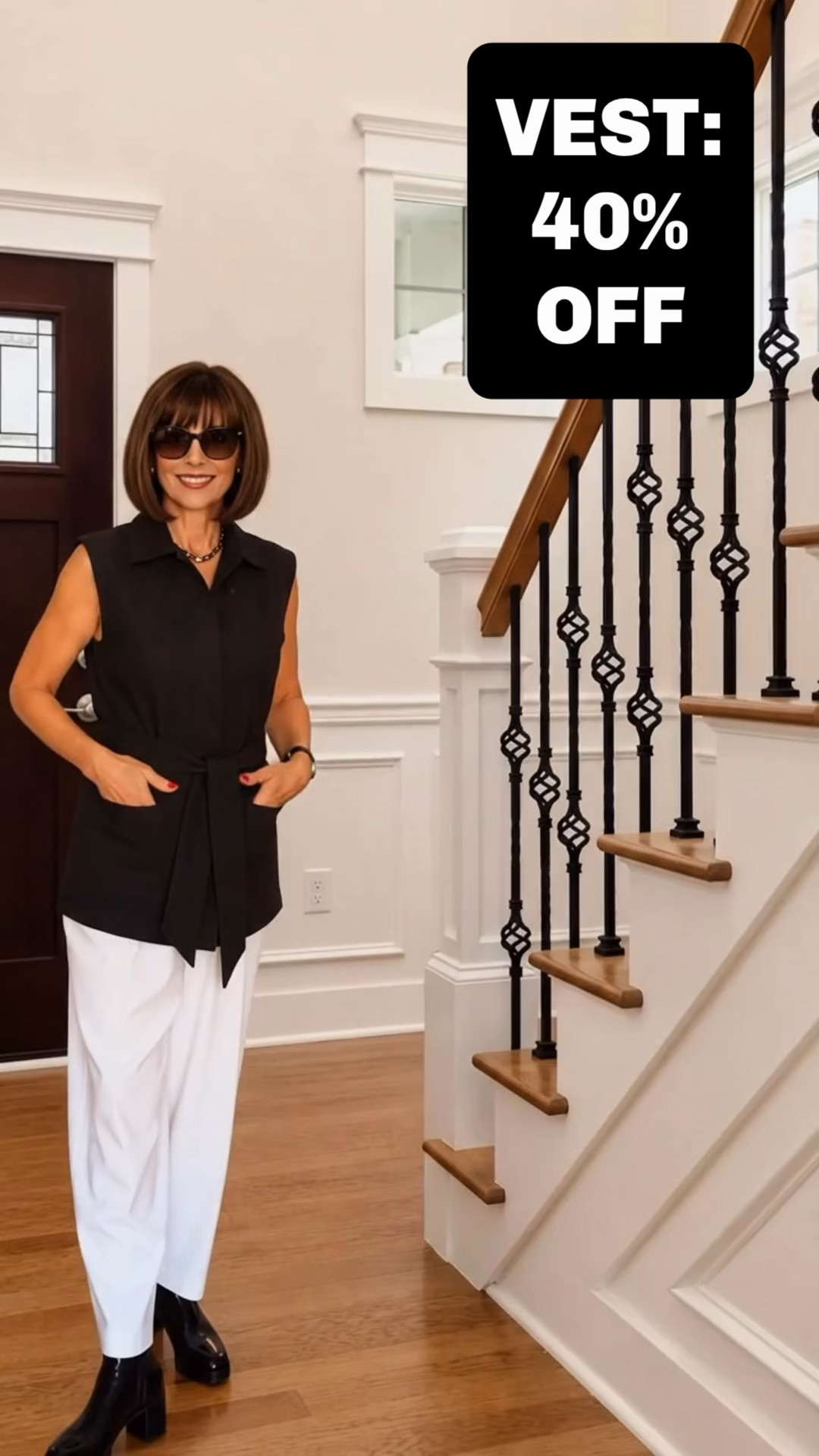 Funnel Neck Vest on SALE for 40% OFF‼️ Comes with a detachable Belt !!! Wearing size Petite XS 
Add a blouse to transition to Fall .
Go from the Office to Dinner out 🛍️ 
Office Outfit- WorkWear - Travel- Vacation

#LTKWorkwear #LTKSaleAlert 
https://liketk.it/6l0YW

#LTKgrwm #LTKootd #LTKTravel